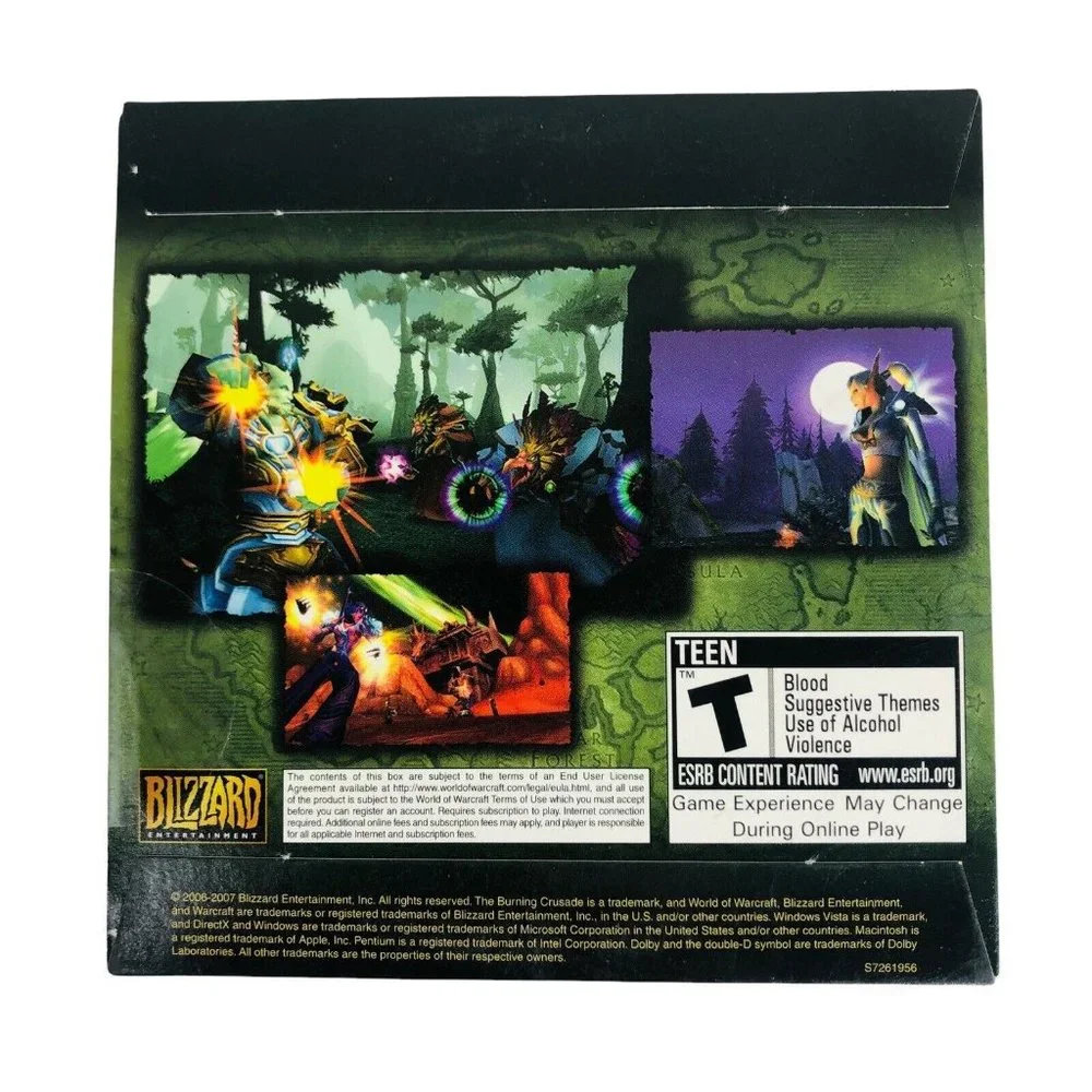 World Of Warcraft Burning Crusade Expansion Set DVD ROM New Sealed Blizzard Code